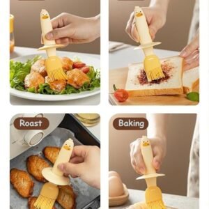 Oil Dispenser Bottle with Silicone Basting Brush Kitchen Oil Bottle with Brush for Cooking BBQ Baking and Food Preparation - Image 5