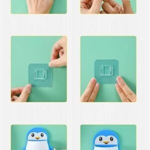 Penguin Design Toothpaste Holder Automatic Toothpaste Dispenser with Toothbrush Holder for Bathroom Organization - Image 7