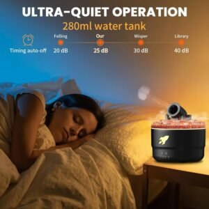 Cannon Blast Aroma Humidifier Essential Oil Diffuser with Mist Spray and LED Ambient Light - Image 5