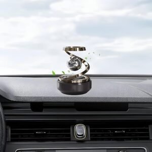 Solar Car Air Freshener Rotating Aromatherapy Diffuser with Solar Powered Fan for Car Interior Fragrance and Decoration - Image 3