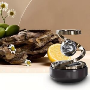 Solar Car Air Freshener Rotating Aromatherapy Diffuser with Solar Powered Fan for Car Interior Fragrance and Decoration - Image 4