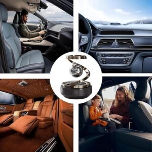 Solar Car Air Freshener Rotating Aromatherapy Diffuser with Solar Powered Fan for Car Interior Fragrance and Decoration - Image 5
