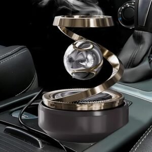 Solar Car Air Freshener Rotating Aromatherapy Diffuser with Solar Powered Fan for Car Interior Fragrance and Decoration - Image 6