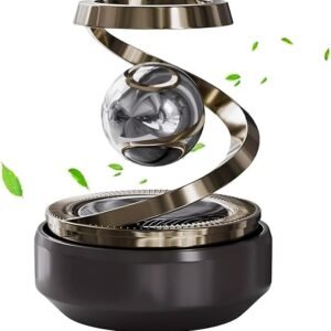 Solar Car Air Freshener Rotating Aromatherapy Diffuser with Solar Powered Fan for Car Interior Fragrance and Decoration - Image 1