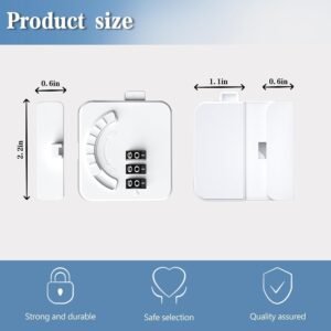 Baby Safety Password Keypad Self Adhesive Door Lock Child Safety Cabinet Lock with Password Protection No Drill Installation for Home Safety - Image 8