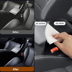 Leather Cleaning Wipes Disposable Leather Care Wipes for Cleaning Leather Car Seats Bags Shoes Furniture - Image 3