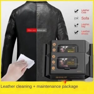 Leather Cleaning Wipes Disposable Leather Care Wipes for Cleaning Leather Car Seats Bags Shoes Furniture - Image 8