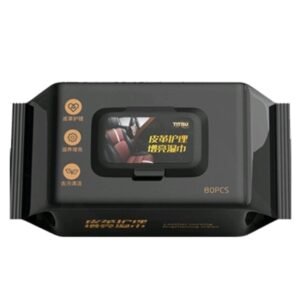 Leather Cleaning Wipes Disposable Leather Care Wipes for Cleaning Leather Car Seats Bags Shoes Furniture - Image 1