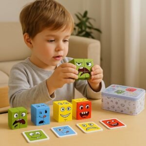 Face Change Cube Puzzle Game Educational Logic Game for Kids and Adults Brain Training Puzzle Toy - Image 2