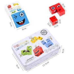 Face Change Cube Puzzle Game Educational Logic Game for Kids and Adults Brain Training Puzzle Toy - Image 3