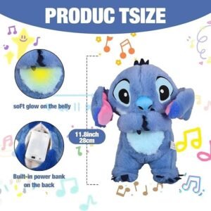 Breathing Koala Plush Toy Calming Breathing Motion Sleep Companion Toy with Soft Plush Material and Relaxing Light for Kids Bedtime Comfort - Image 2