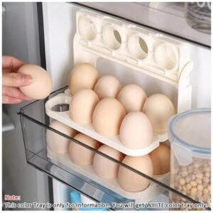 24 Grid Egg Storage Box Refrigerator Egg Organizer Container with Lid for Kitchen Egg Storage and Protection - Image 4