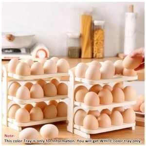 24 Grid Egg Storage Box Refrigerator Egg Organizer Container with Lid for Kitchen Egg Storage and Protection - Image 9