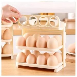 24 Grid Egg Storage Box Refrigerator Egg Organizer Container with Lid for Kitchen Egg Storage and Protection - Image 1