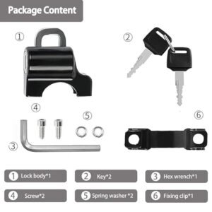 Motorcycle Helmet Lock Security Lock for Motorcycle Helmet Anti Theft Helmet Lock for Bikes Scooters and Motorcycles - Image 3