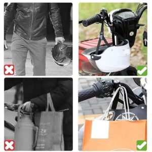 Motorcycle Helmet Lock Security Lock for Motorcycle Helmet Anti Theft Helmet Lock for Bikes Scooters and Motorcycles - Image 7