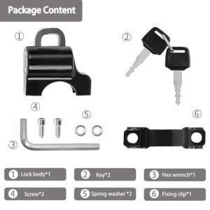 Motorcycle Helmet Lock Security Lock for Motorcycle Helmet Anti Theft Helmet Lock for Bikes Scooters and Motorcycles - Image 9