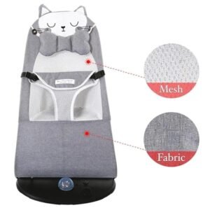 Baby Bouncing Chair Infant Bouncer Seat Comfortable Baby Rocking Chair with Safety Harness for Relaxation and Playtime - Image 2