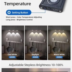 Cabinet Light LED Motion Sensor Light Wireless Under Cabinet Lighting Rechargeable Closet Light for Kitchen Wardrobe and Cabinets - Image 6