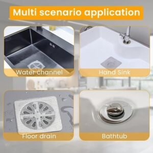 Shower Drain Mesh Sticker Disposable Hair Catcher Stickers for Bathroom Drain Hair Filter and Drain Protection - Image 5