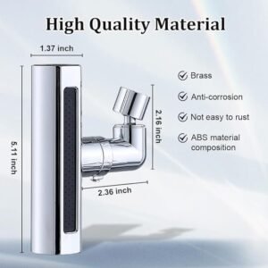 Waterfall Faucet Bathroom Sink Faucet with Waterfall Flow Design Modern Basin Faucet for Bathroom and Kitchen Sink - Image 3
