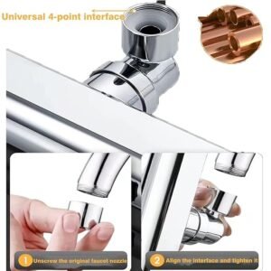 Waterfall Faucet Bathroom Sink Faucet with Waterfall Flow Design Modern Basin Faucet for Bathroom and Kitchen Sink - Image 8