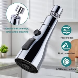 360 Degree Movable Faucet Rotating Sink Faucet Extension Sprayer Flexible Water Tap for Kitchen and Bathroom - Image 8