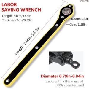 Car Jack Wrench Universal Car Tire Lug Wrench Tool for Tire Changing Emergency Vehicle Maintenance Tool - Image 4