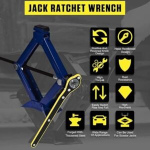 Car Jack Wrench Universal Car Tire Lug Wrench Tool for Tire Changing Emergency Vehicle Maintenance Tool - Image 9