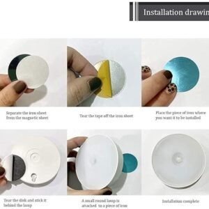 Body Induction Motion Sensor Light Wireless LED Motion Activated Light for Cabinet Closet Staircase Hallway and Indoor Lighting - Image 4