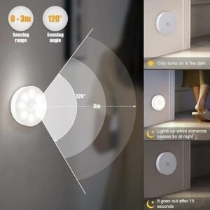 Body Induction Motion Sensor Light Wireless LED Motion Activated Light for Cabinet Closet Staircase Hallway and Indoor Lighting - Image 6