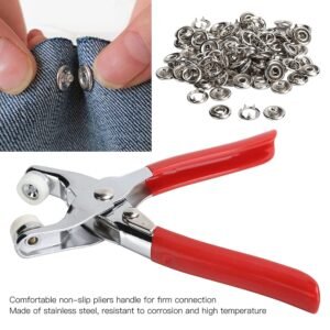 Grommet Setting Tool Eyelet Punch Tool Kit for Installing Metal Eyelets on Fabric Leather and Craft Projects - Image 6