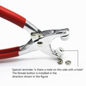 Grommet Setting Tool Eyelet Punch Tool Kit for Installing Metal Eyelets on Fabric Leather and Craft Projects - Image 8