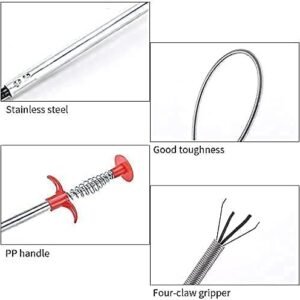 Hair Catching Drain 160cm Sink Drain Hair Catcher Anti Clog Drain Hair Trap for Bathroom Shower and Sink - Image 7