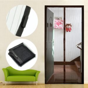 Magic Mesh Magnetic Screen Door Hands Free Magnetic Door Curtain Mesh for Insect Protection Home Entrance Door Screen - Image 8