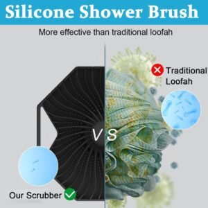 Silicone Body Scrubber Soft Bath Shower Brush for Skin Exfoliation Deep Cleansing and Body Massage - Image 2