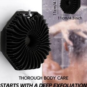 Silicone Body Scrubber Soft Bath Shower Brush for Skin Exfoliation Deep Cleansing and Body Massage - Image 5