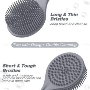 Silicone Bath Brush Soft Shower Body Scrubber for Gentle Skin Exfoliation and Massage - Image 5