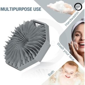 Mini Body Scrubber Silicone Bath Brush, Soft Exfoliating Shower Scrubber for Deep Skin Cleansing and Skin Massage - Image 3