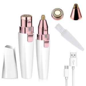 4 In 1 Facial Hair Remover Flawless Electric Hair Removal Device for Face Eyebrow and Upper Lip - Image 3