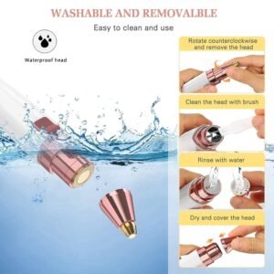 4 In 1 Facial Hair Remover Flawless Electric Hair Removal Device for Face Eyebrow and Upper Lip - Image 7