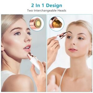 4 In 1 Facial Hair Remover Flawless Electric Hair Removal Device for Face Eyebrow and Upper Lip - Image 8