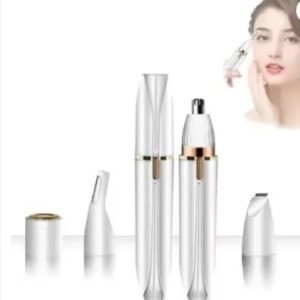 4 In 1 Facial Hair Remover Flawless Electric Hair Removal Device for Face Eyebrow and Upper Lip - Image 1