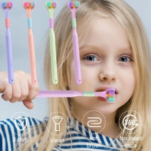 3 Sided Toothbrush Triple Head Toothbrush for Complete Teeth Cleaning Fast Brushing and Oral Hygiene - Image 7