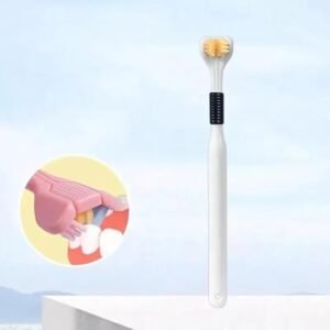 3 Sided Toothbrush Triple Head Toothbrush for Complete Teeth Cleaning Fast Brushing and Oral Hygiene - Image 9