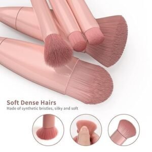 Makeup Brush with Mirror Portable Cosmetic Brush with Built in Mirror for Travel Makeup Application - Image 9
