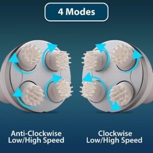 Electric Scalp Massager Big Head Deep Kneading Hair Scalp Massager for Relaxation Hair Care and Stress Relief - Image 7