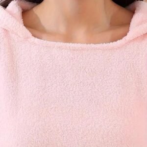 Wearable Bathrobe Quick Drying Bath Towel Robe Wrap for Shower Beach Spa and Travel - Image 9
