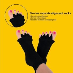 Foot Alignment Socks Toe Separator Socks for Foot Stretching Alignment and Relaxation - Image 8