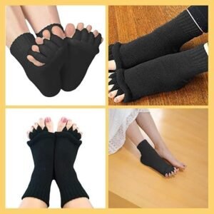 Foot Alignment Socks Toe Separator Socks for Foot Stretching Alignment and Relaxation - Image 9